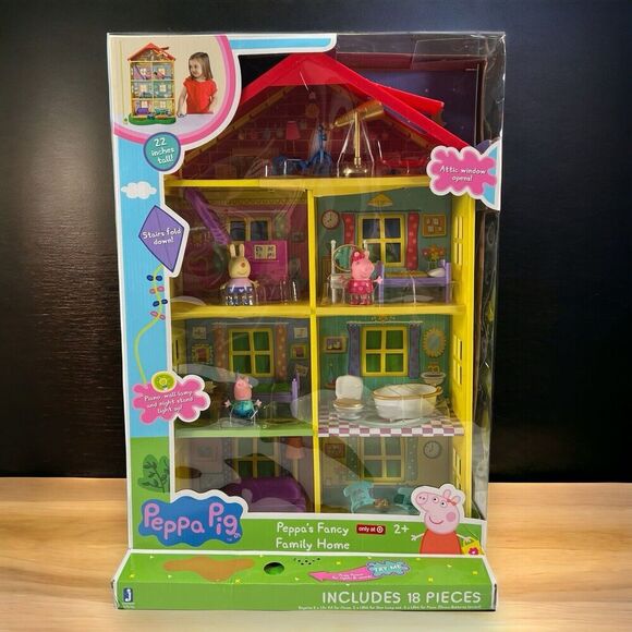 RARE! Peppa Pig Peppa’s Fancy Family Home Playset Target Exclusive Jazwares! - Picture 1 of 12